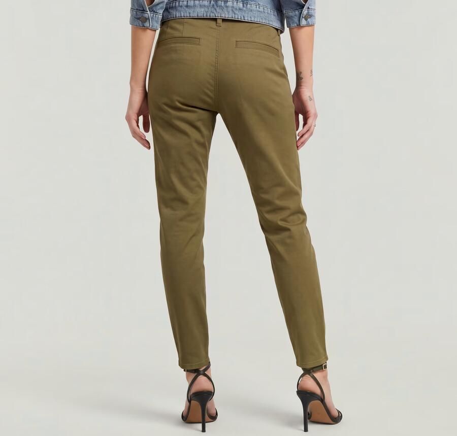 G-Star RAW Slim Chino Groen Dames - Foto 6