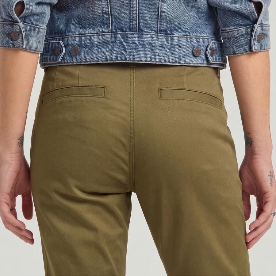 G-Star RAW Slim Chino Groen Dames - Foto 3