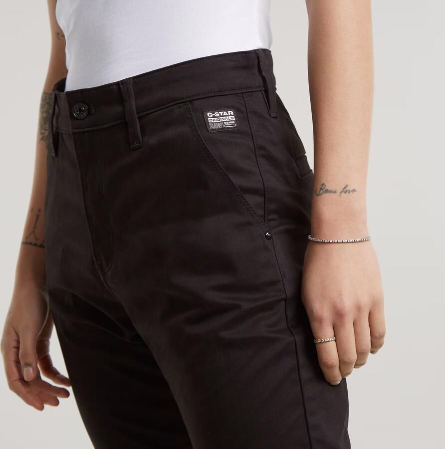G-Star Raw Broek D25261-D715 SLIM WMN CHINO-6484 DK BLACK - Foto 6