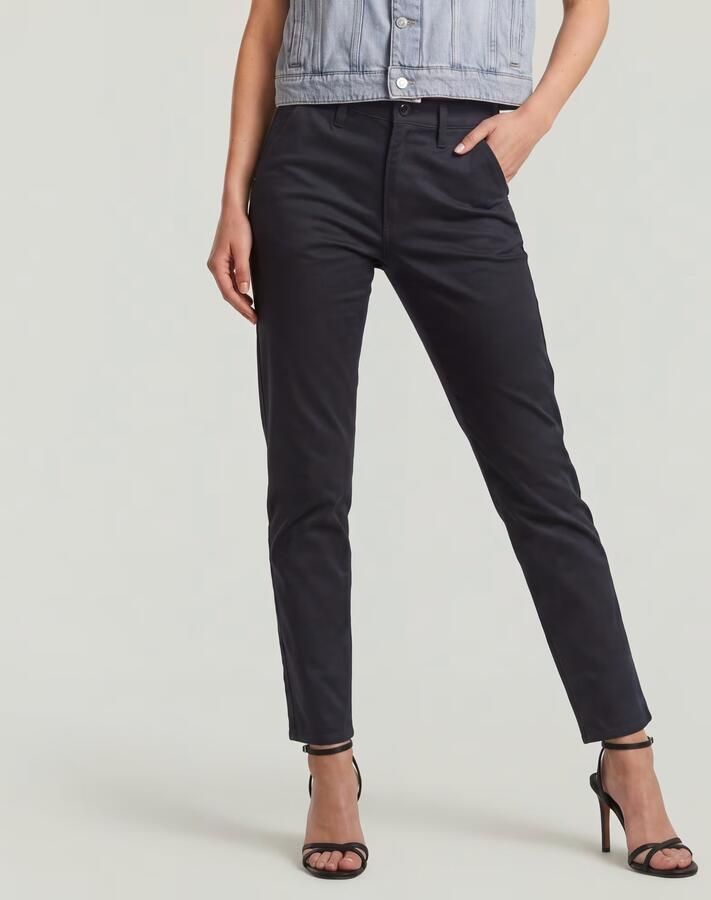 G-Star RAW Slim Chino Zwart Dames - Foto 4