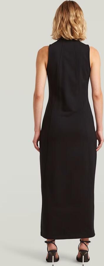 G-Star RAW Slim Full Zip Dress Zwart Dames