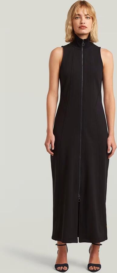 G-Star RAW Slim Full Zip Dress Zwart Dames - Foto 5