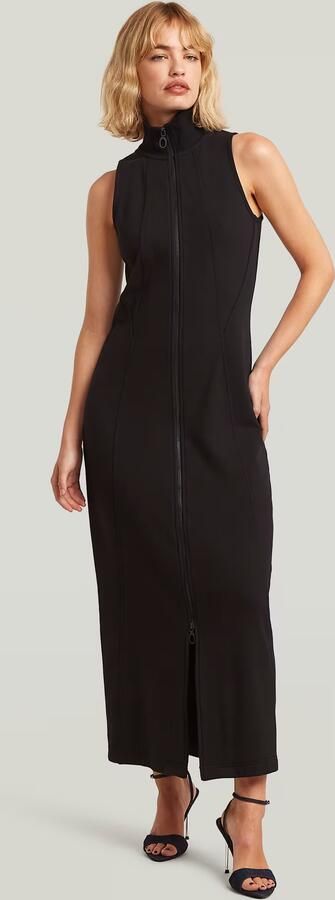 G-Star RAW Slim Full Zip Dress Zwart Dames - Foto 6