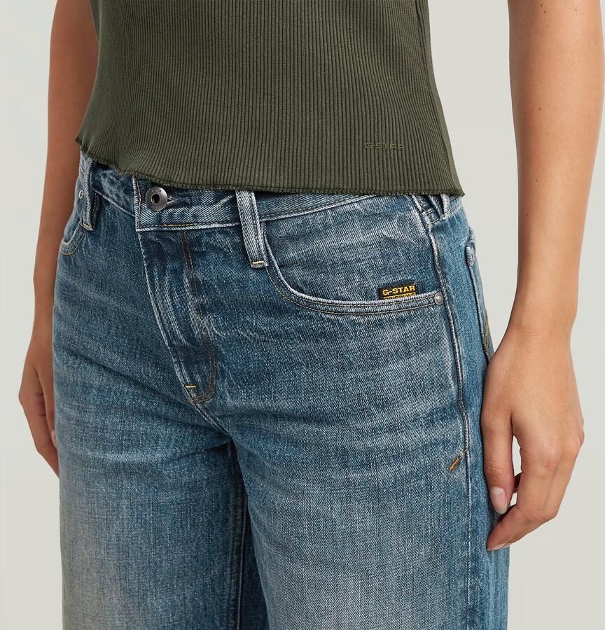 G-Star RAW Slim Henley Tank T-Shirt Grijs Dames - Foto 3