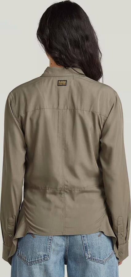 G-Star RAW Slim Kick Longsleeve Overhemd Bruin Dames - Foto 7