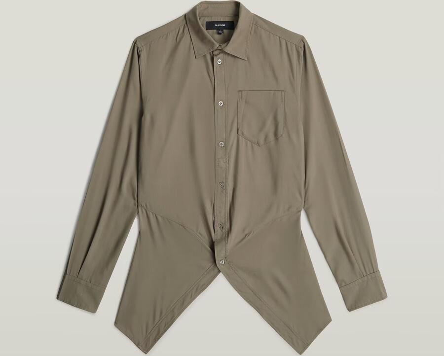 G-Star RAW Slim Kick Longsleeve Overhemd Bruin Dames - Foto 4