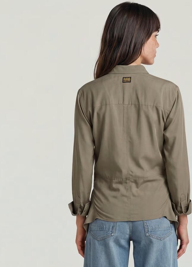 G-Star RAW Slim Kick Longsleeve Overhemd Bruin Dames - Foto 4