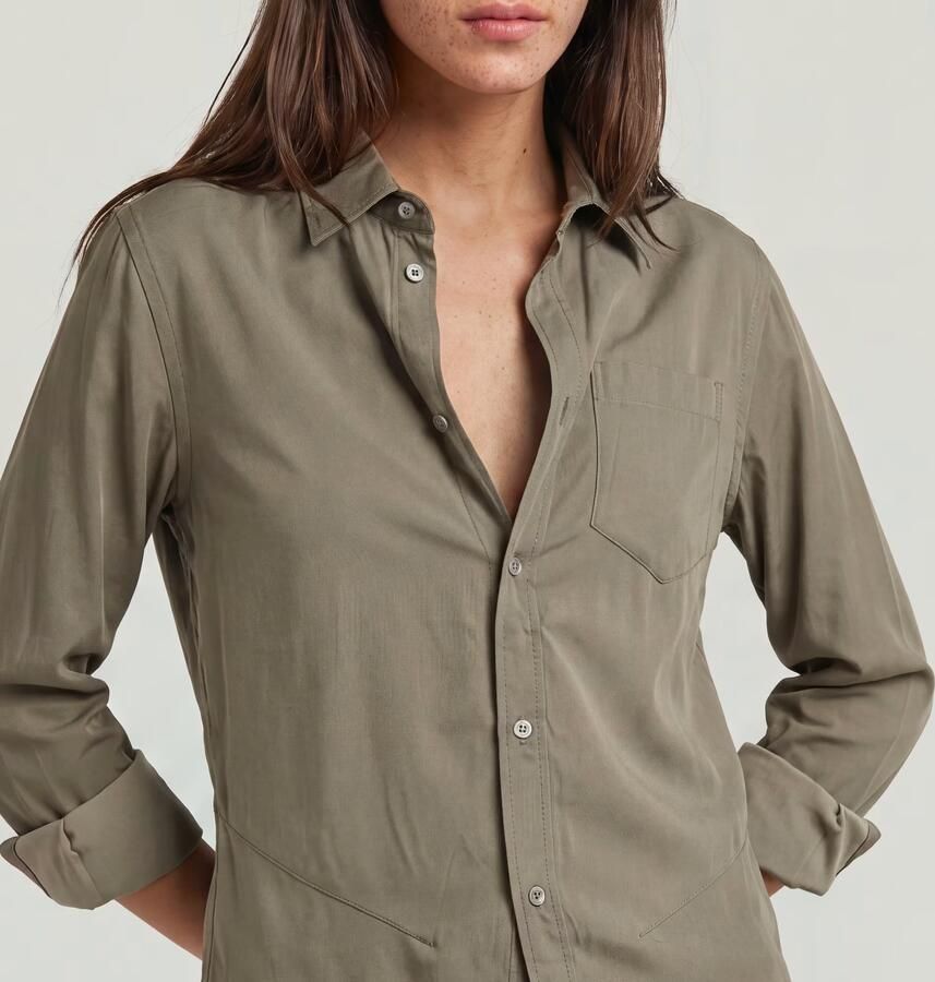 G-Star RAW Slim Kick Longsleeve Overhemd Bruin Dames - Foto 3