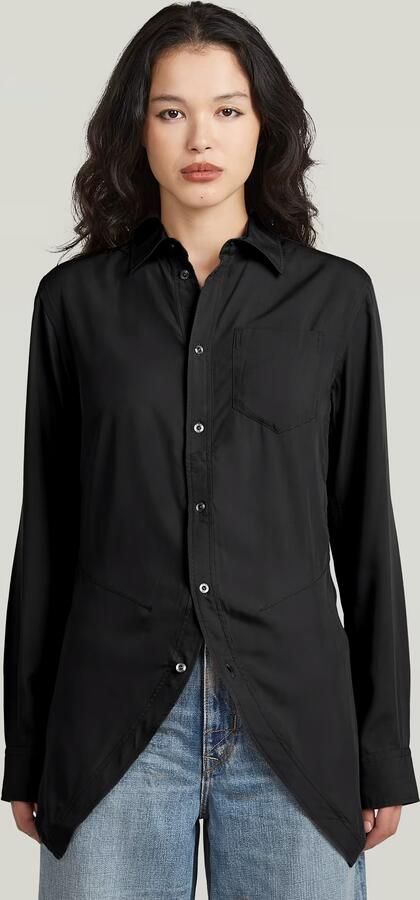 G-Star RAW Slim Kick Longsleeve Overhemd Zwart Dames - Foto 7