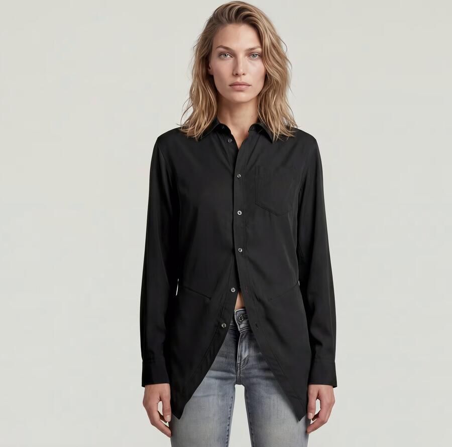 G-Star RAW Slim Kick Longsleeve Overhemd Zwart Dames - Foto 4