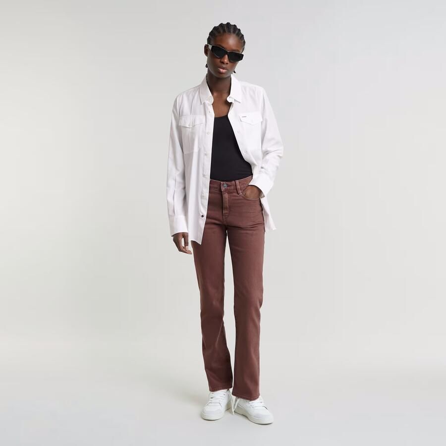 G-Star RAW Slim Pocket Blouse Wit Dames - Foto 3