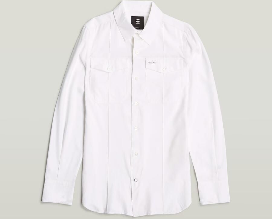 G-Star RAW Slim Pocket Blouse Wit Dames - Foto 6