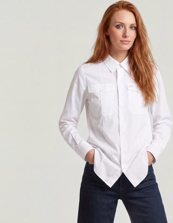 G-Star RAW Slim Pocket Blouse Wit Dames - Foto 10