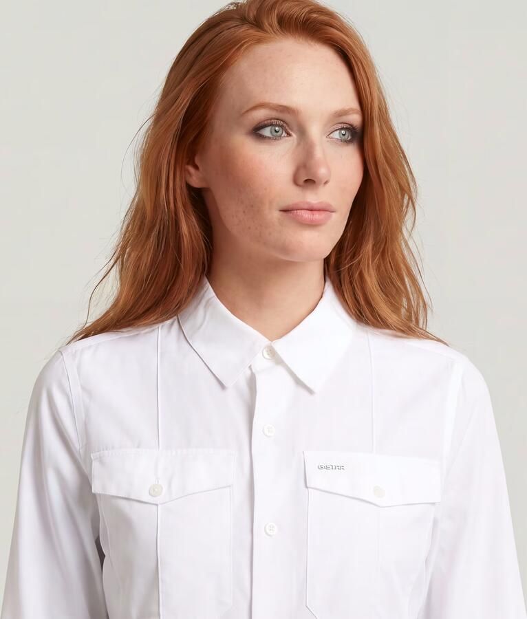 G-Star RAW Slim Pocket Blouse Wit Dames - Foto 6