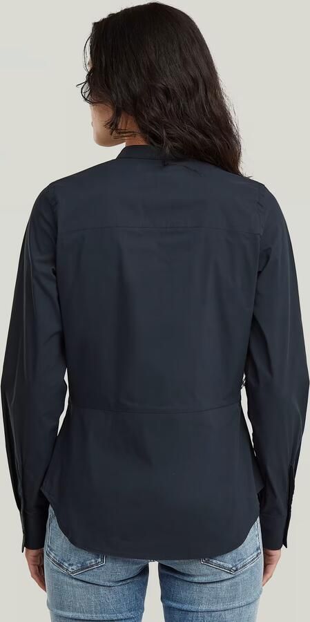 G-Star RAW Slim Poplin Longsleeve Overhemd Donkerblauw Dames - Foto 5