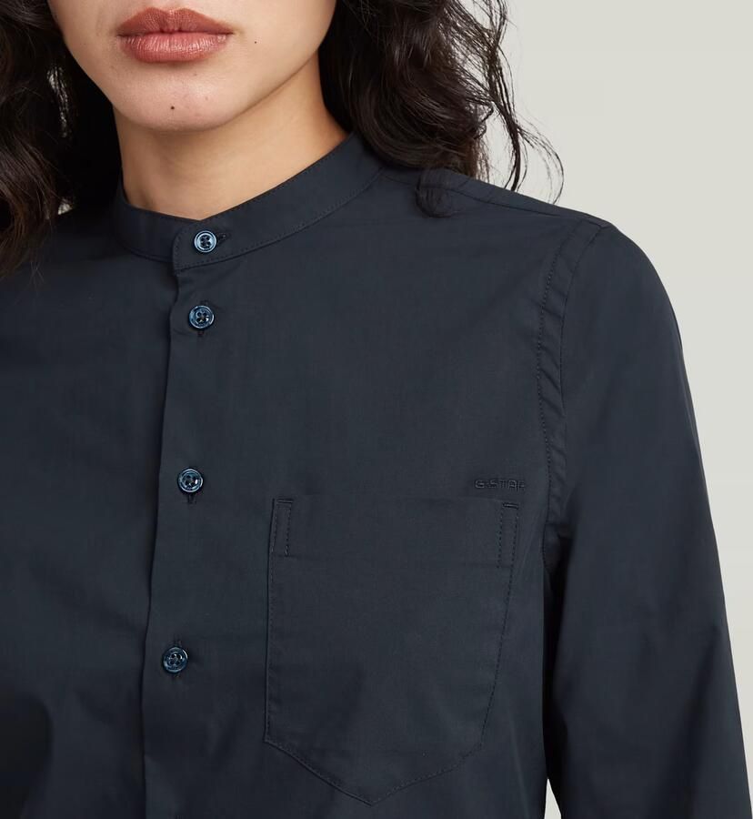G-Star RAW Slim Poplin Longsleeve Overhemd Donkerblauw Dames - Foto 3