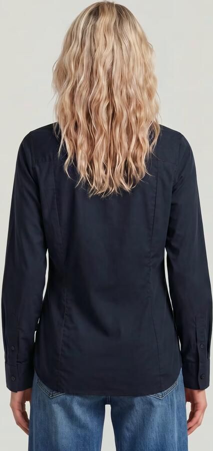 G-Star RAW Slim Poplin Longsleeve Overhemd Donkerblauw Dames - Foto 5