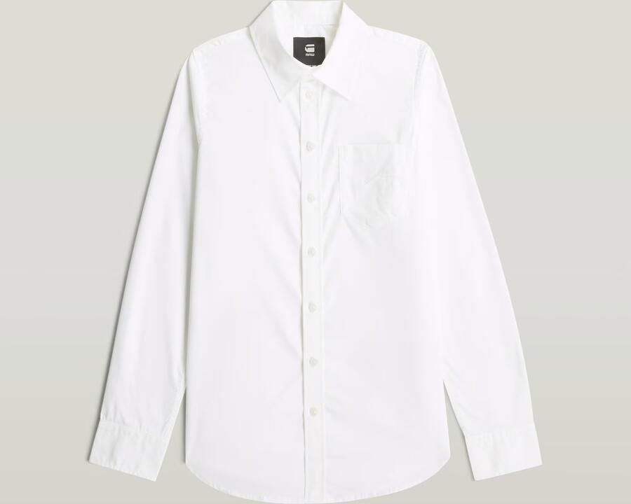 G-Star RAW Slim Poplin Longsleeve Overhemd Wit Dames - Foto 4