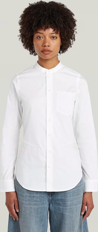 G-Star RAW Slim Poplin Overhemd Wit Dames