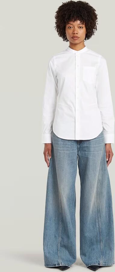 G-Star RAW Slim Poplin Overhemd Wit Dames - Foto 6