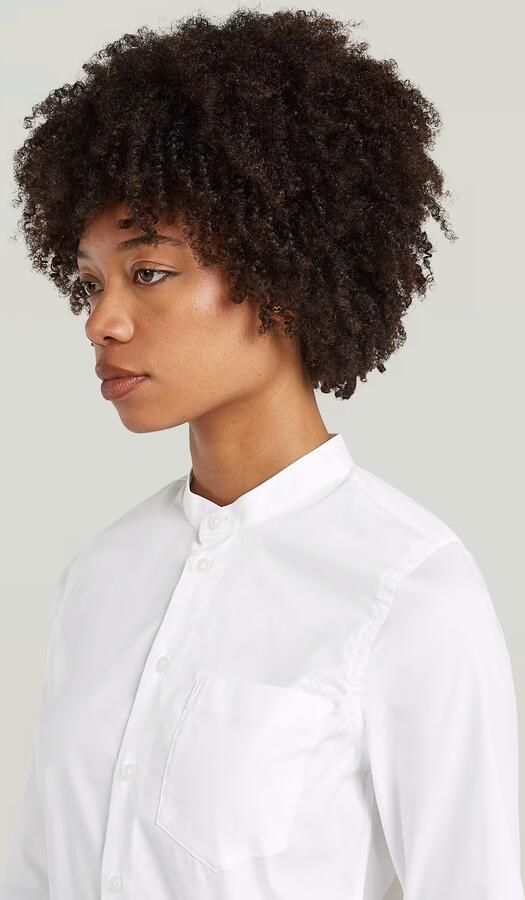 G-Star RAW Slim Poplin Overhemd Wit Dames - Foto 4
