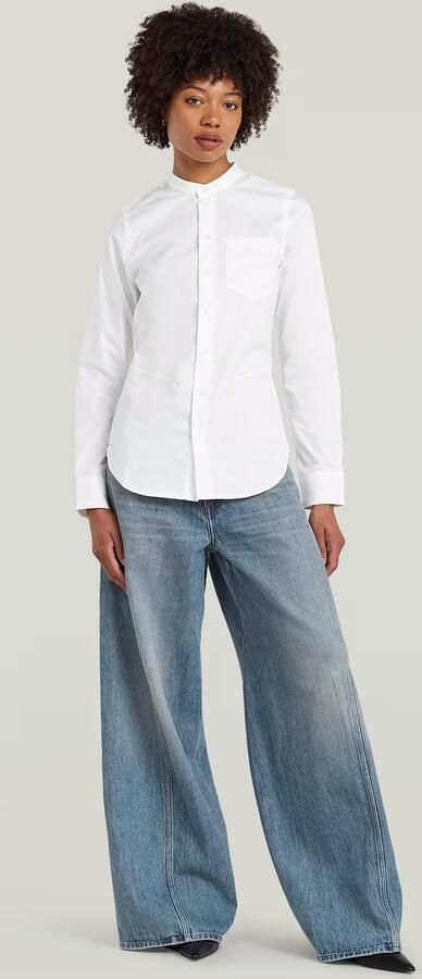 G-Star RAW Slim Poplin Overhemd Wit Dames - Foto 5