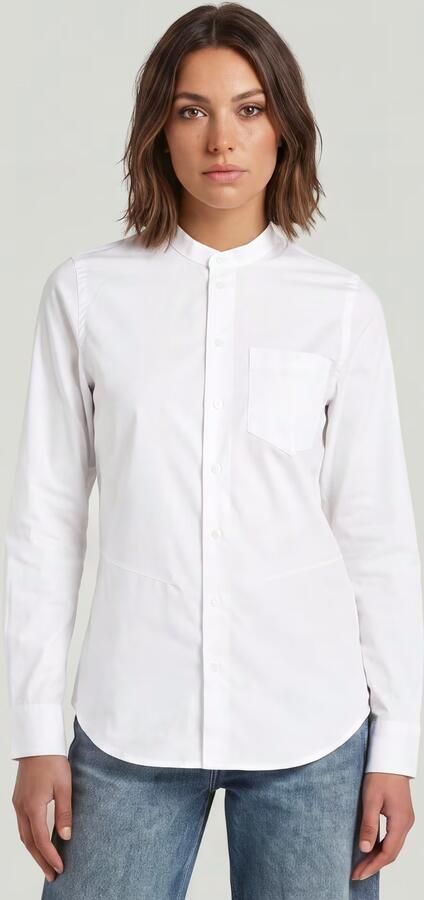 G-Star RAW Slim Poplin Overhemd Wit Dames - Foto 5