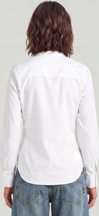 G-Star RAW Slim Poplin Overhemd Wit Dames - Foto 6