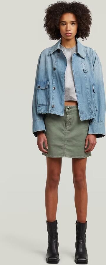 G-Star RAW Slim Rib AOP T-Shirt Meerkleurig Dames - Foto 7