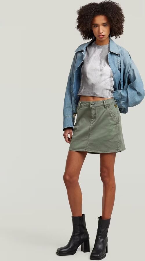 G-Star RAW Slim Rib AOP T-Shirt Meerkleurig Dames - Foto 5