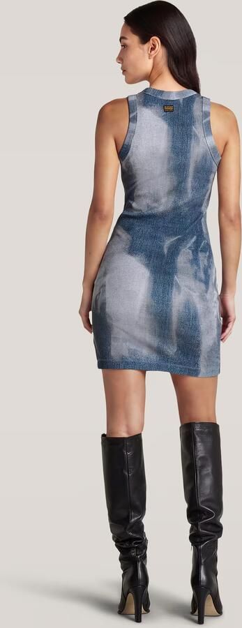 G-Star RAW Slim Rib AOP Tankjurk Meerkleurig Dames - Foto 5