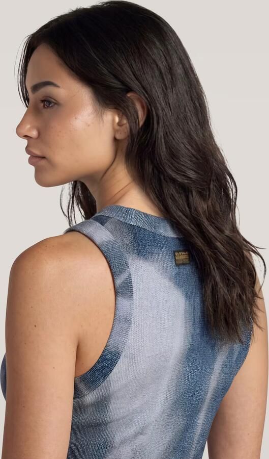 G-Star RAW Slim Rib AOP Tankjurk Meerkleurig Dames - Foto 2