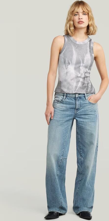 G-Star RAW Slim Rib AOP Tanktop Meerkleurig Dames - Foto 5