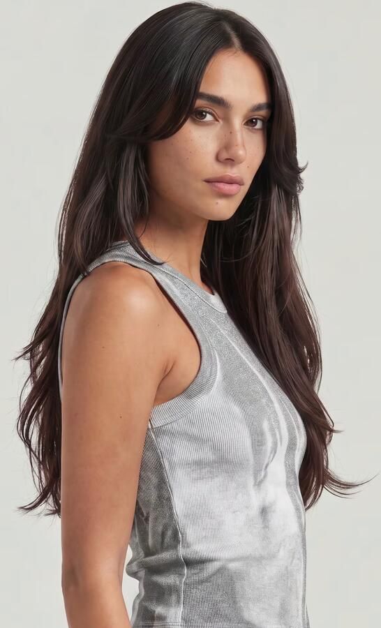 G-Star RAW Slim Rib AOP Tanktop Meerkleurig Dames - Foto 5