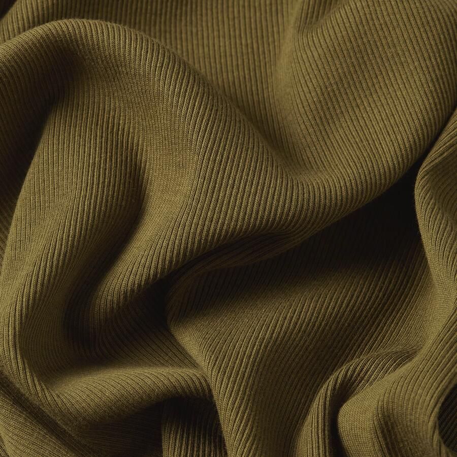 G-Star RAW Slim Rib Korte Col Top Groen Dames - Foto 2