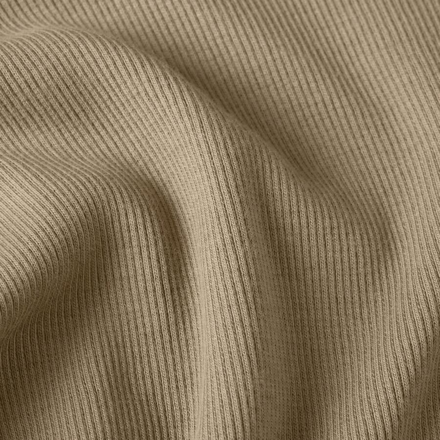 G-Star RAW Slim Rib Open Neck Longsleeve T-Shirt Beige Dames - Foto 2
