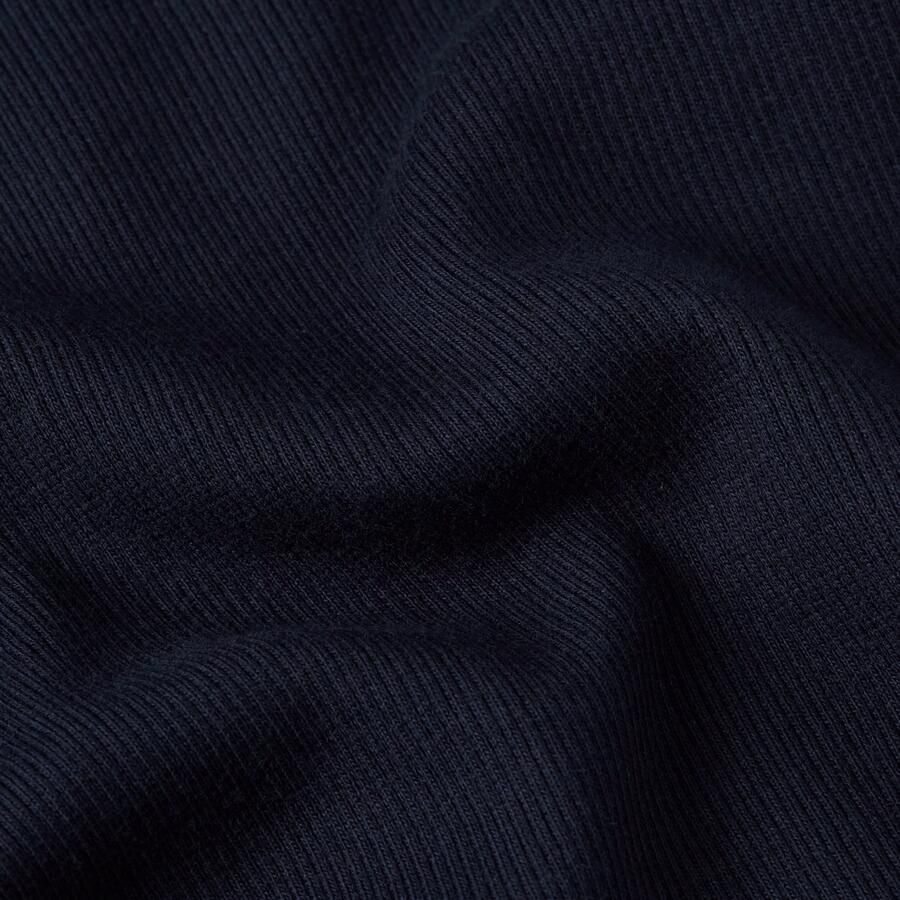 G-Star RAW Slim Rib Open Neck Longsleeve T-Shirt Donkerblauw Dames - Foto 2