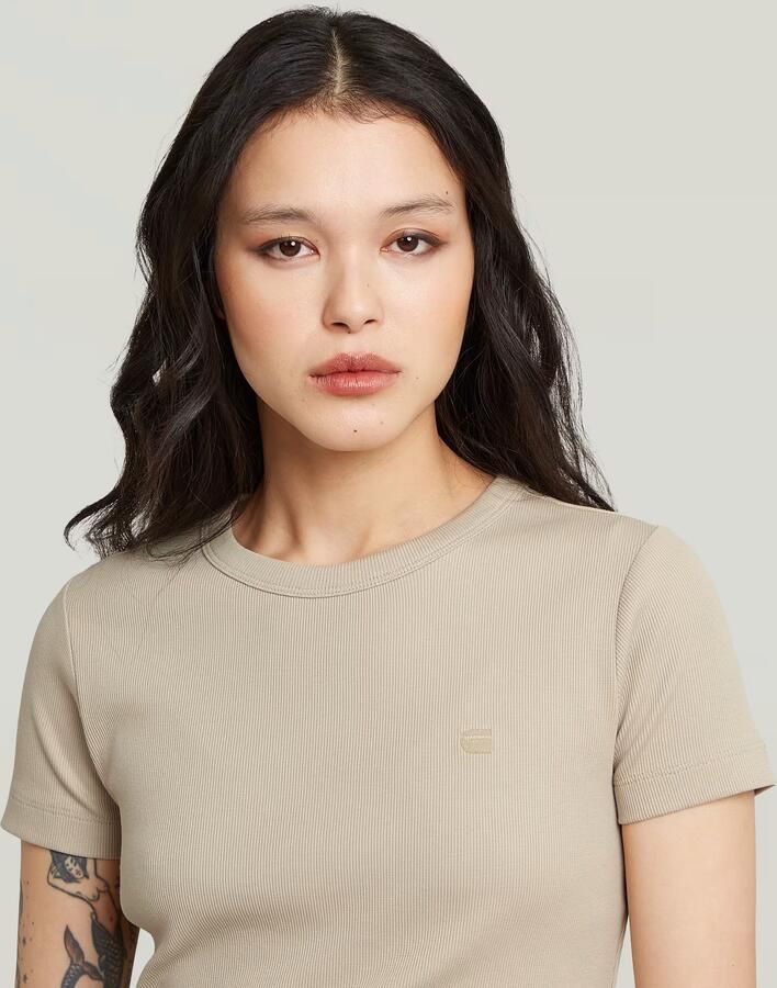 G-Star Raw Slim Fit T-shirt met logo-stitching - Foto 8