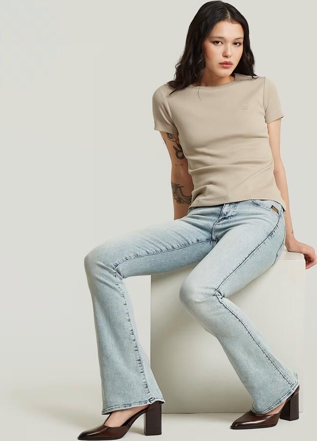 G-Star Raw Slim Fit T-shirt met logo-stitching - Foto 9