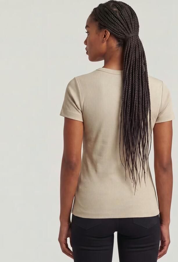 G-Star Raw Slim Fit T-shirt met logo-stitching - Foto 7