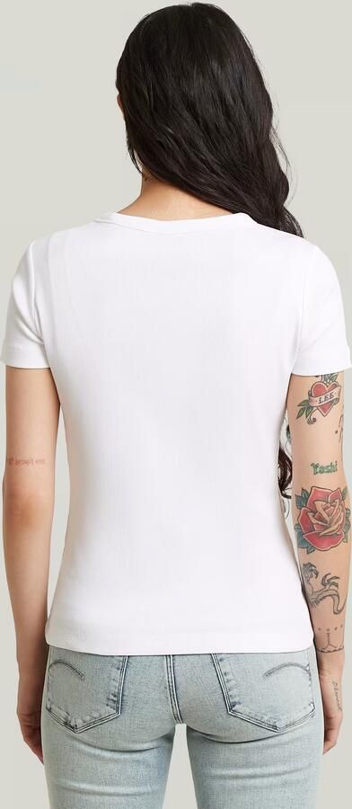 G-Star Raw Slim Fit T-shirt met logo-stitching - Foto 10