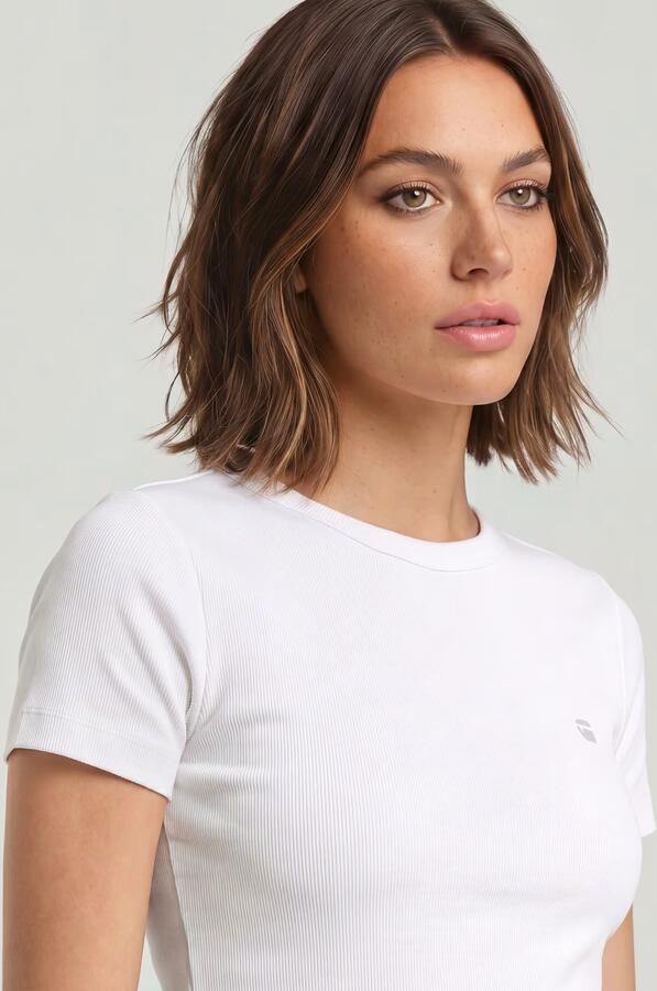 G-Star Raw Slim Fit T-shirt met logo-stitching - Foto 10