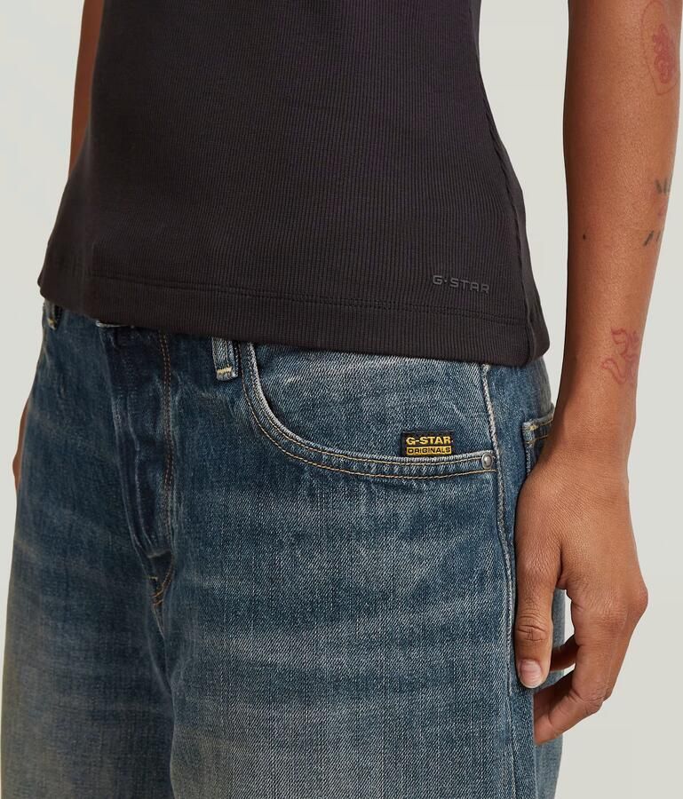 G-Star Raw Slim Fit T-shirt met logo-stitching - Foto 4