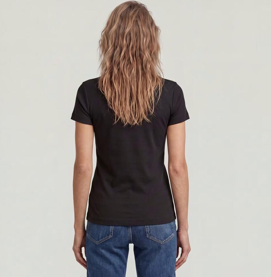 G-Star Raw Slim Fit T-shirt met logo-stitching - Foto 6