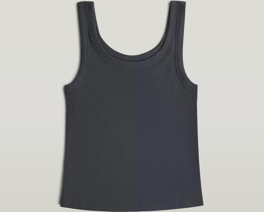 G-Star RAW Slim Rib Tank T-Shirt Grijs Dames - Foto 3