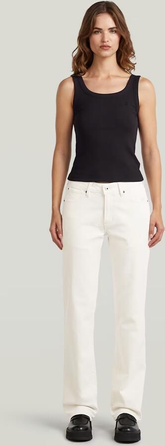 G-Star RAW Slim Rib Tank T-Shirt Zwart Dames - Foto 6