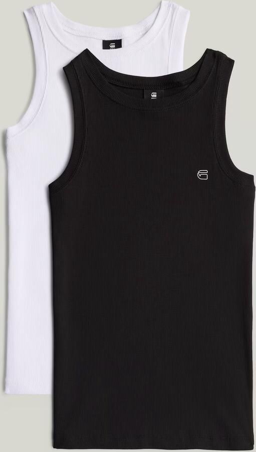G-Star RAW Slim Rib Tanktop Set van 2 Meerkleurig Dames - Foto 3