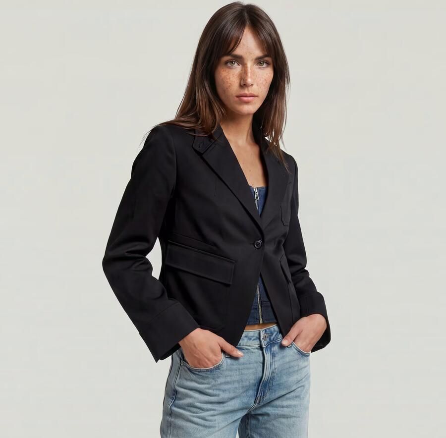 G-Star RAW Slim Riding Blazer Zwart Dames - Foto 3