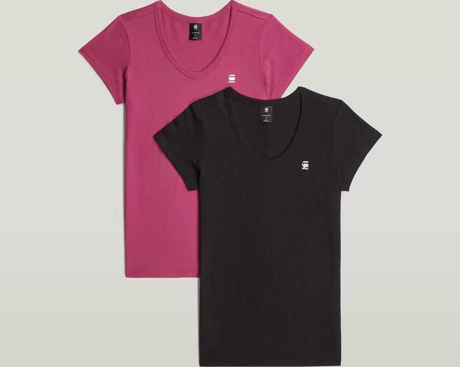 G-Star RAW Slim T-Shirt 2-Pack Meerkleurig Dames - Foto 4