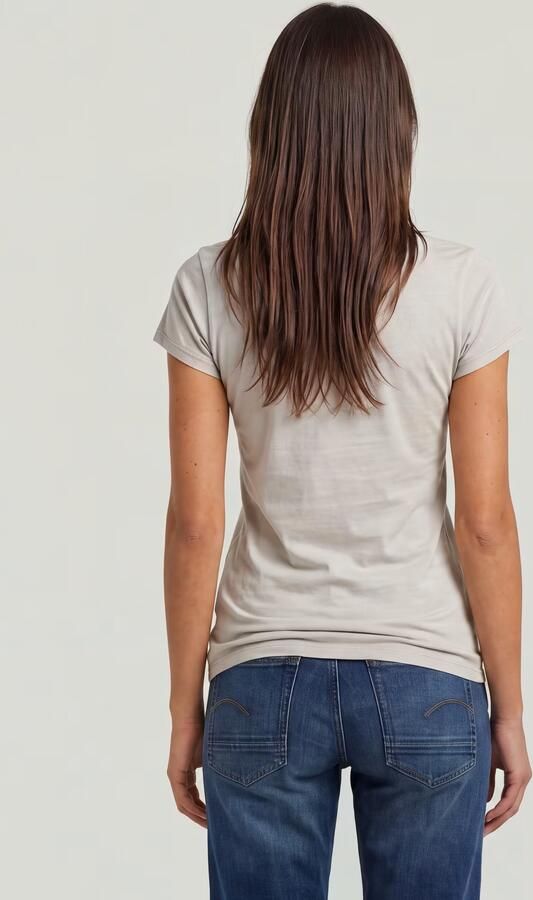 G-Star RAW Slim T-shirt Beige Dames - Foto 4